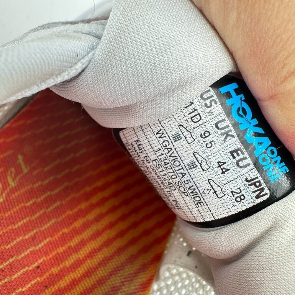 Hoka One One Gaviota 5 WIDE Women Size 11D 1134270 SCP Sea Blue Pink Shoes - Picture 10 of 11